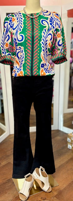 Jade Art Scarf Top