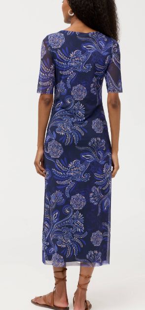 Johnny Was Astrid Mesh Midi Dress