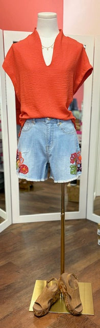 Tribal Blue Tropic Short