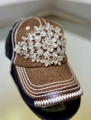 OP Bling Glitz Brown Cap