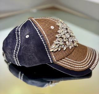 OP Bling Glitz Brown Cap