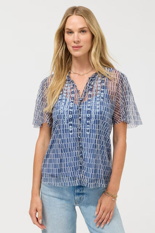 Johnny Was Leandra Mesh Top IZUMI