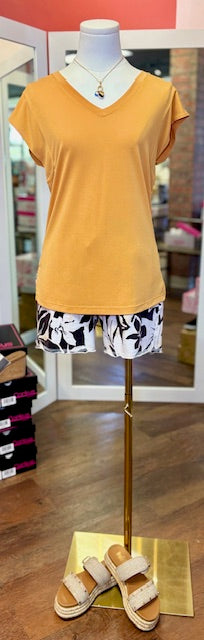Tribal Cap Sleeve V-Neck Nugget