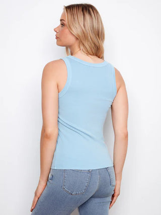 Charlie B Rib Tank BlueBell