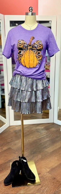 G&E Silver Ruffle Skort