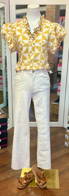 IvyJane geometric gold popover