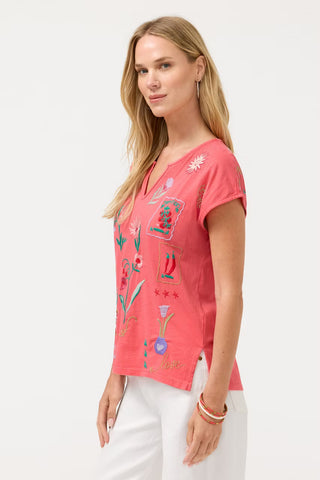 Johnny Was Calypso Tee Fleur