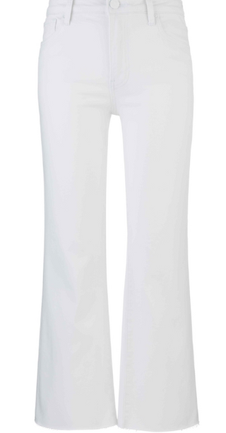 Kut Kelsey optic white ankle Flare jean