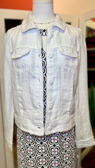 LuLuB Linen Travel White Jacket
