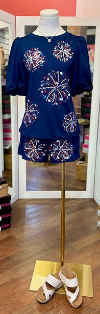 MS Fireworks Short Navy