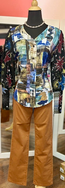 Isle Apparel Poet Sleeve Top Cadaqs