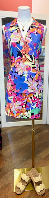 Tribal Polo Top Bloom