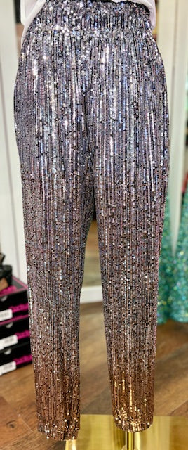 W.A.Y Sequin Silver/Bronze Pants