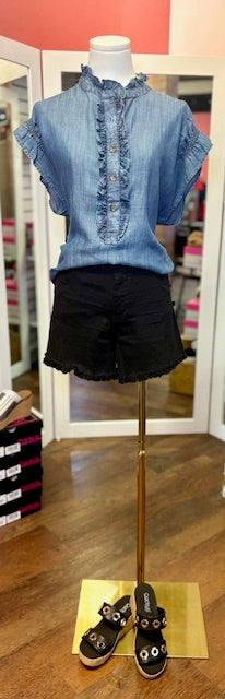 Sister Mary Demi Indigo Top