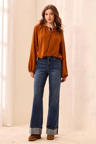 Raglan Sleeve Top Rust