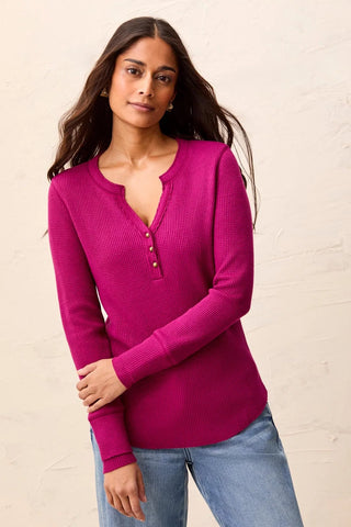 Tribal Henley Magenta