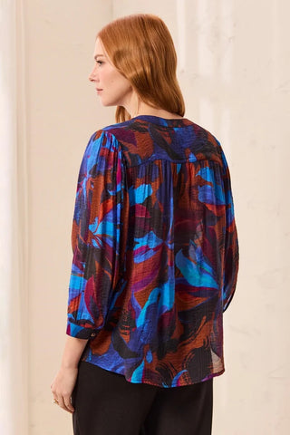 Dolman Sleeve Blouse Saphire Blue