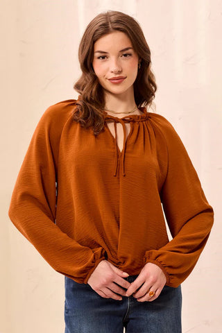 Raglan Sleeve Top Rust
