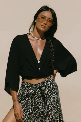 Tribal Front Tie Top