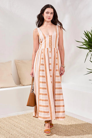 Tribal Maxi Sash Sahara Beige