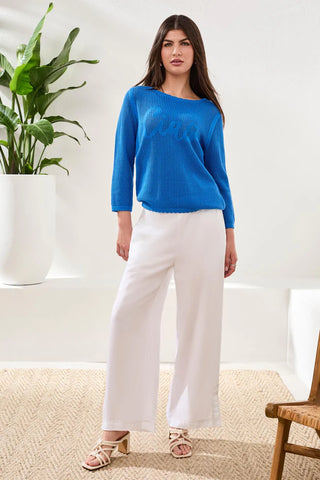 Tribal CrewNeck Sweater Royal