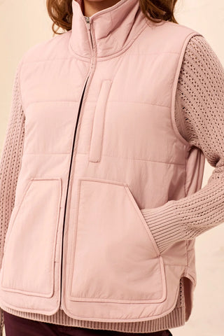 Tribal Puffer Vest Violet Lace