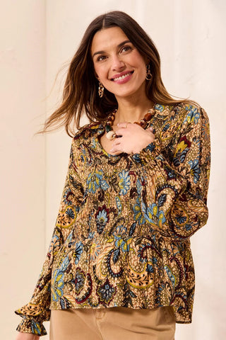 Smocked Top Aloe