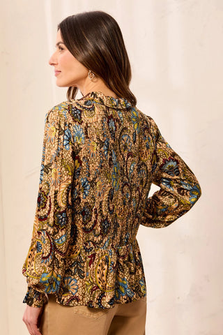 Smocked Top Aloe