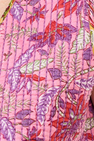 Tribal Reversible Vest Rose Silk