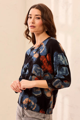 Tribal Crew Neck Top Maple