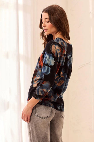 Tribal Crew Neck Top Maple
