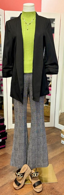 Tribal Mock Neck Top Wasabi