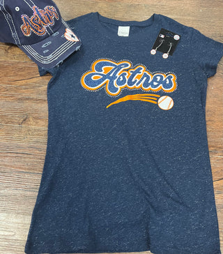 Astros short sleeved sparkle t