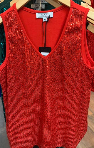 Red Sparkle Tank